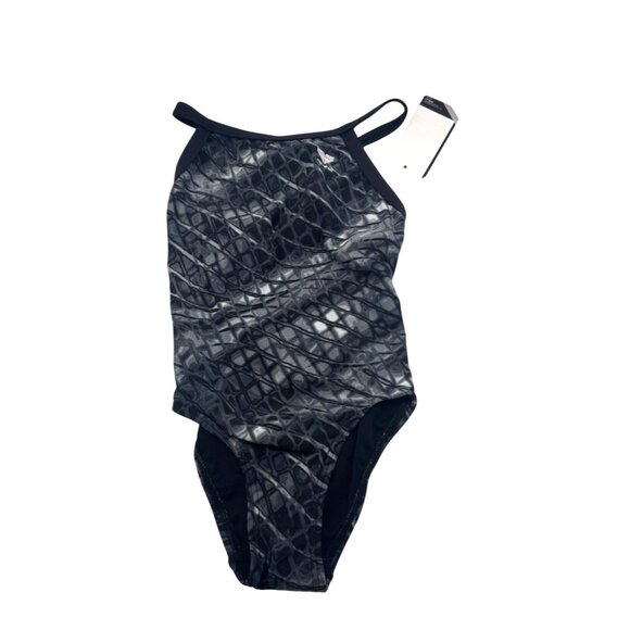 TYR GIRLS’ DIAMONDFIT SWIMSUIT, SIZE 22 , Titanium - Picture 4 of 11